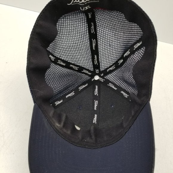 Titleist Footjoy FJ Pro V1 Blue Embroidered Golf Hat Cap Size L/XL - Picture 5 of 6